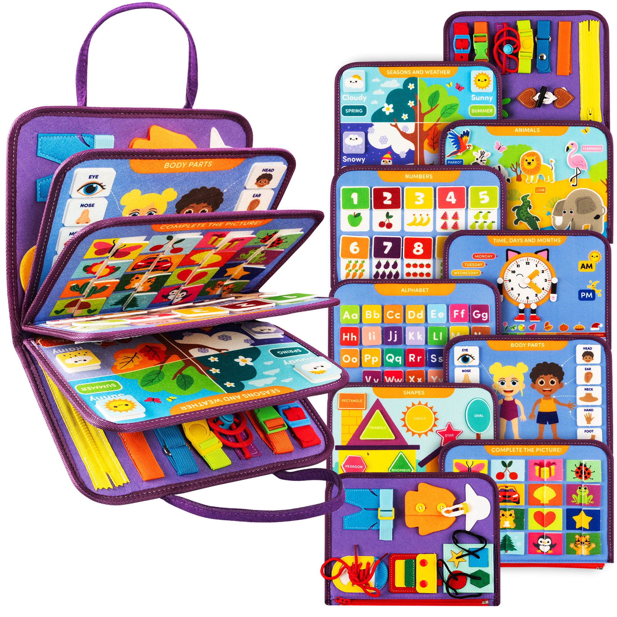 Montessori Busy Board for Toddlers – CLEVER FOX PLAY™