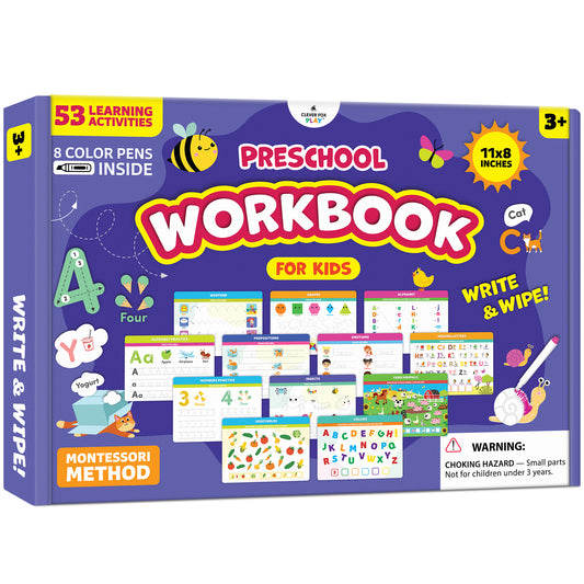 Preschool Workbook for Kids Ages 3-5