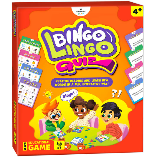 Bingo Lingo Quiz – Educational Reading & Sight Word Bingo Game for Kids