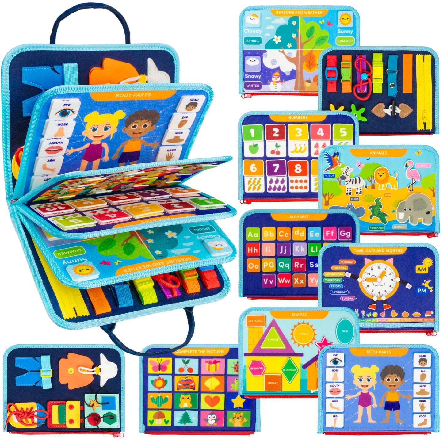 Montessori Busy Board for Toddlers