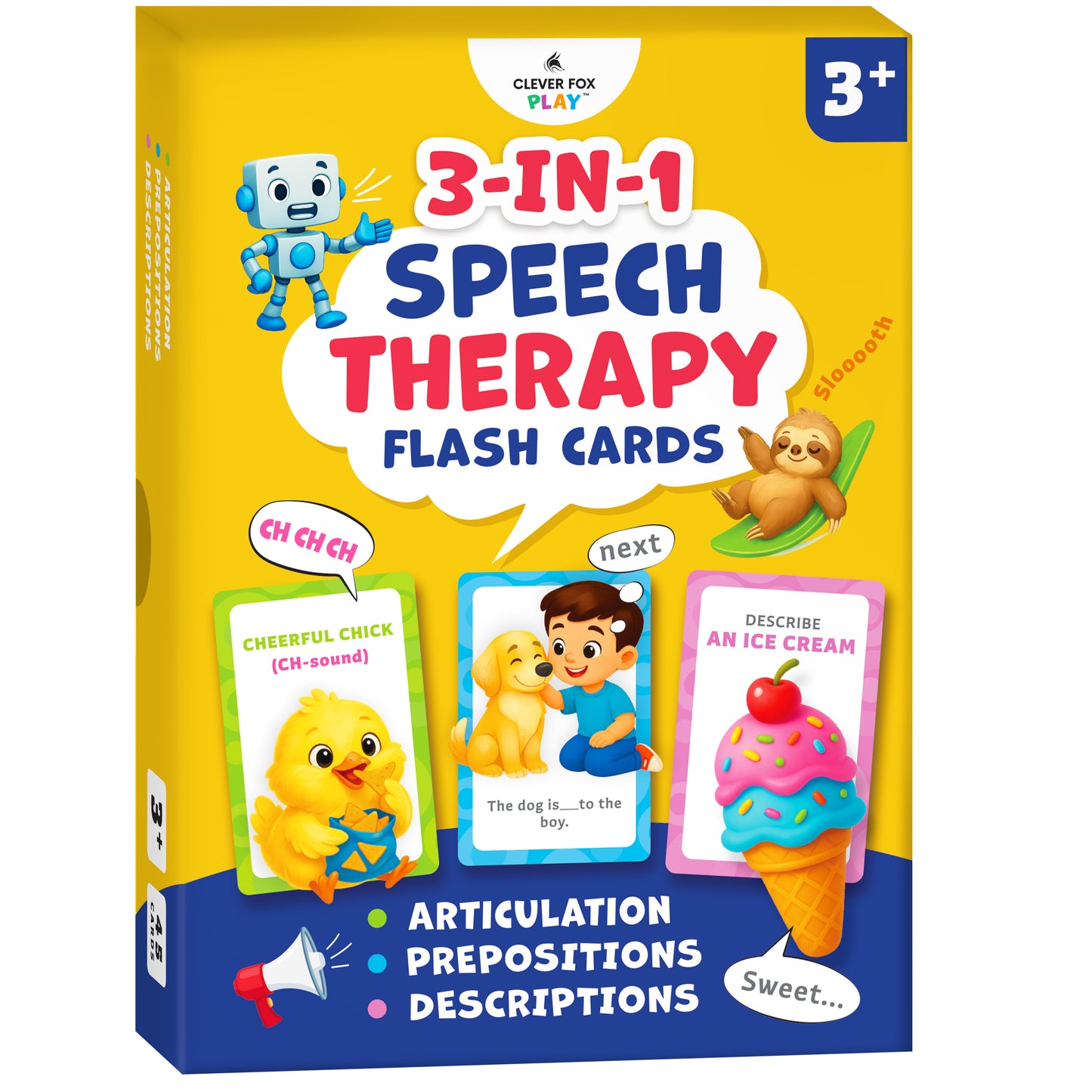 3-in-1 Speech Therapy Flash Cards