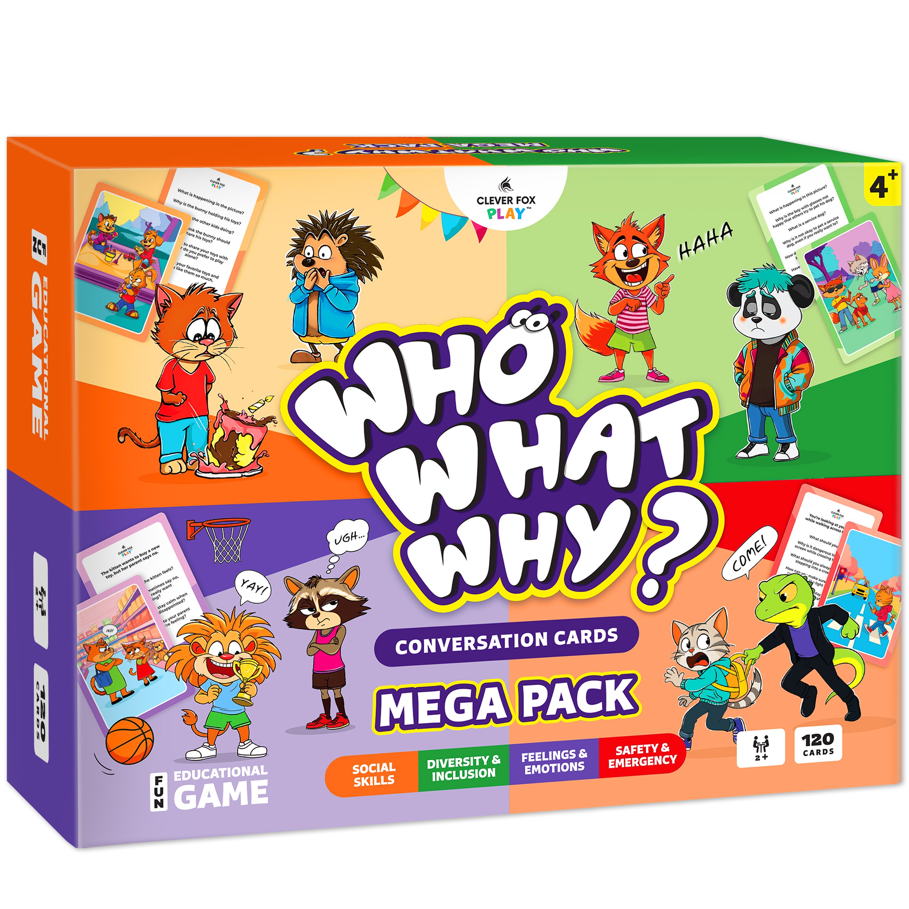 Who What Why MEGA Pack Conversation Cards – CLEVER FOX PLAY™