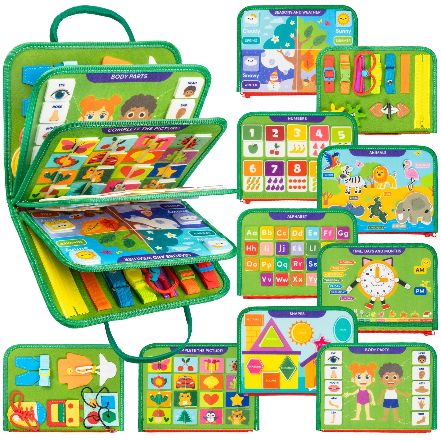 Montessori Busy Board for Toddlers