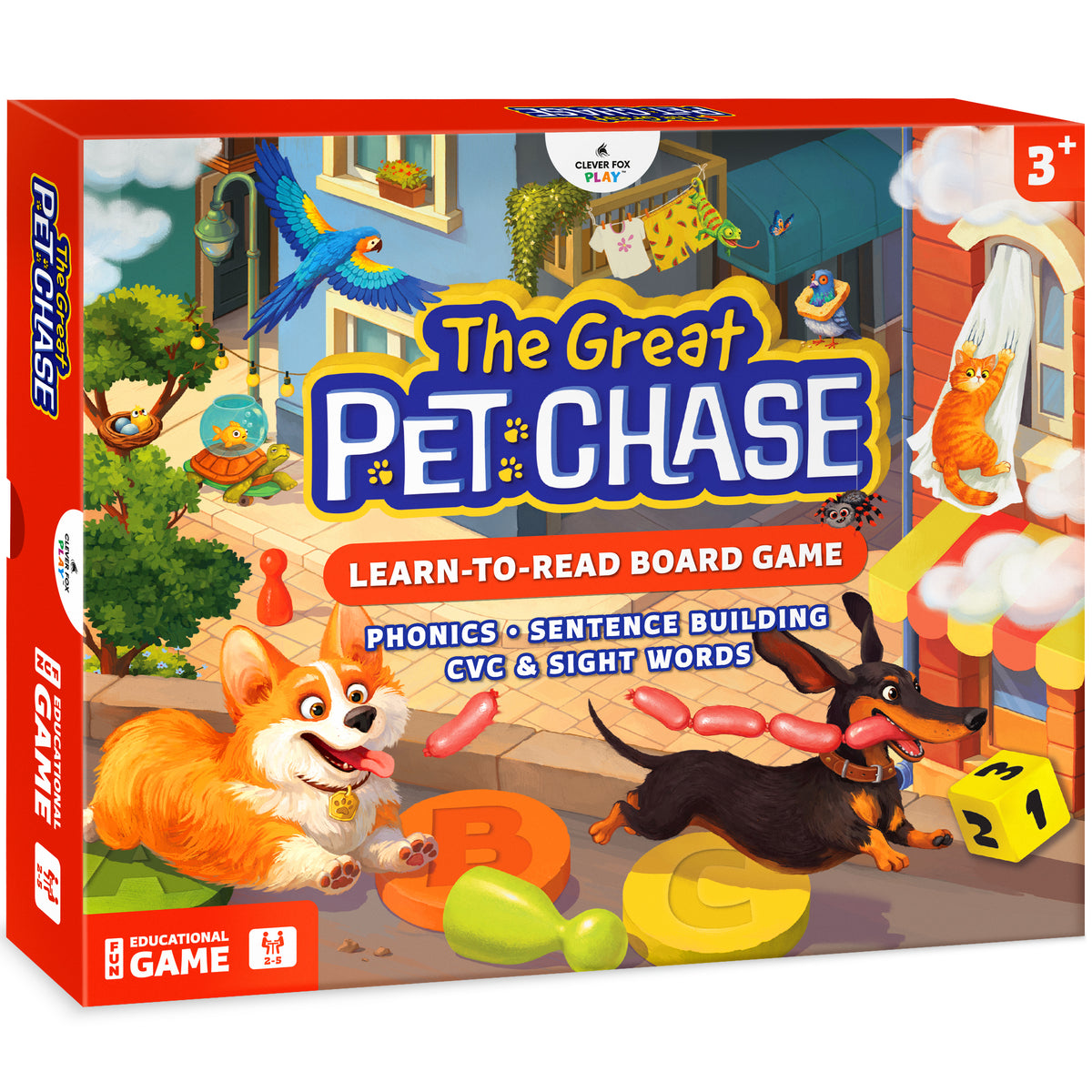 The Great Pet Chase Reading Board Game