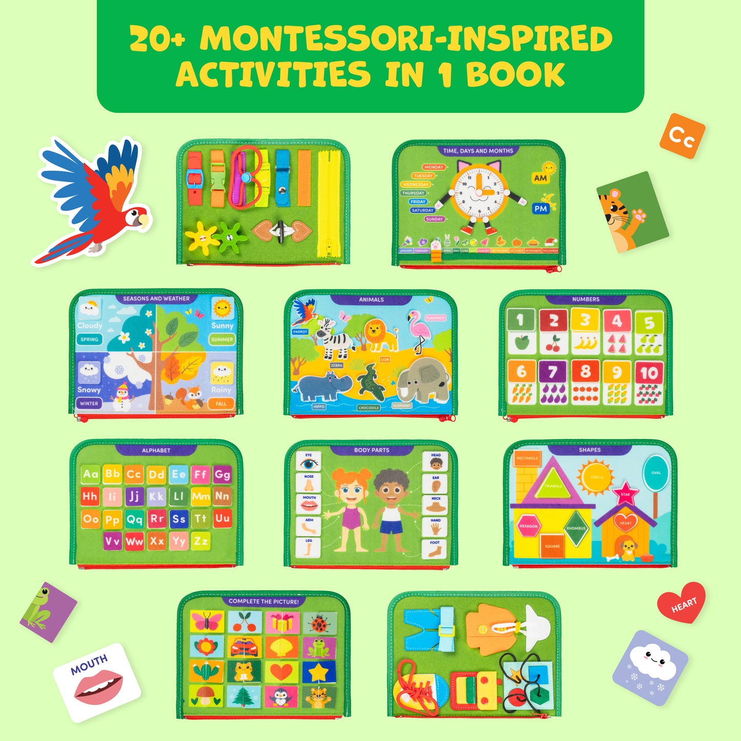 Montessori Busy Board for Toddlers