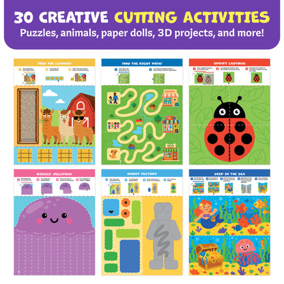 Snip & Shape Scissor Skills Activity Book