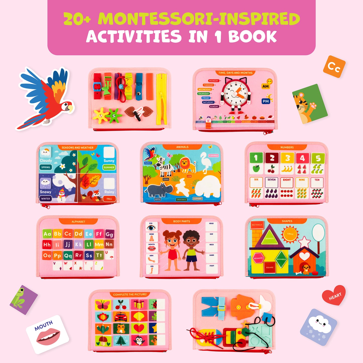 Montessori Busy Board for Toddlers