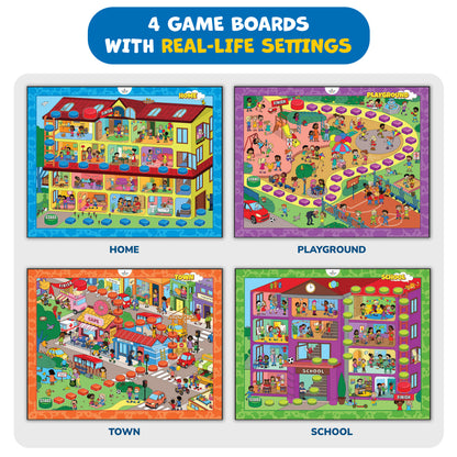 Social Skills 4-in-1 Board Game