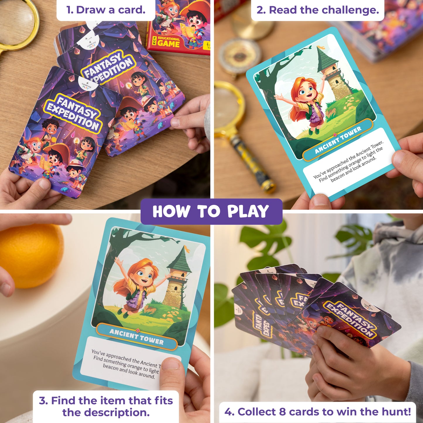 Fantasy Expedition – Immersive Indoor Scavenger Hunt Card Game