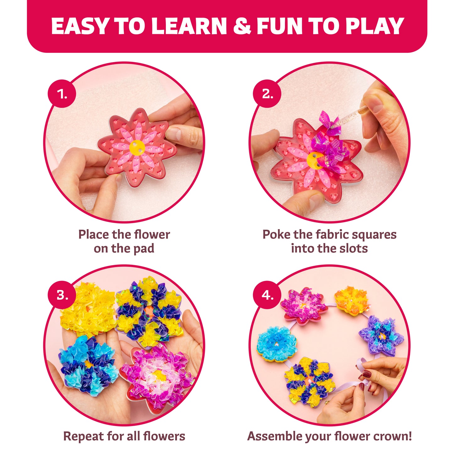 Poke-In Craft Flower Crowns Kit