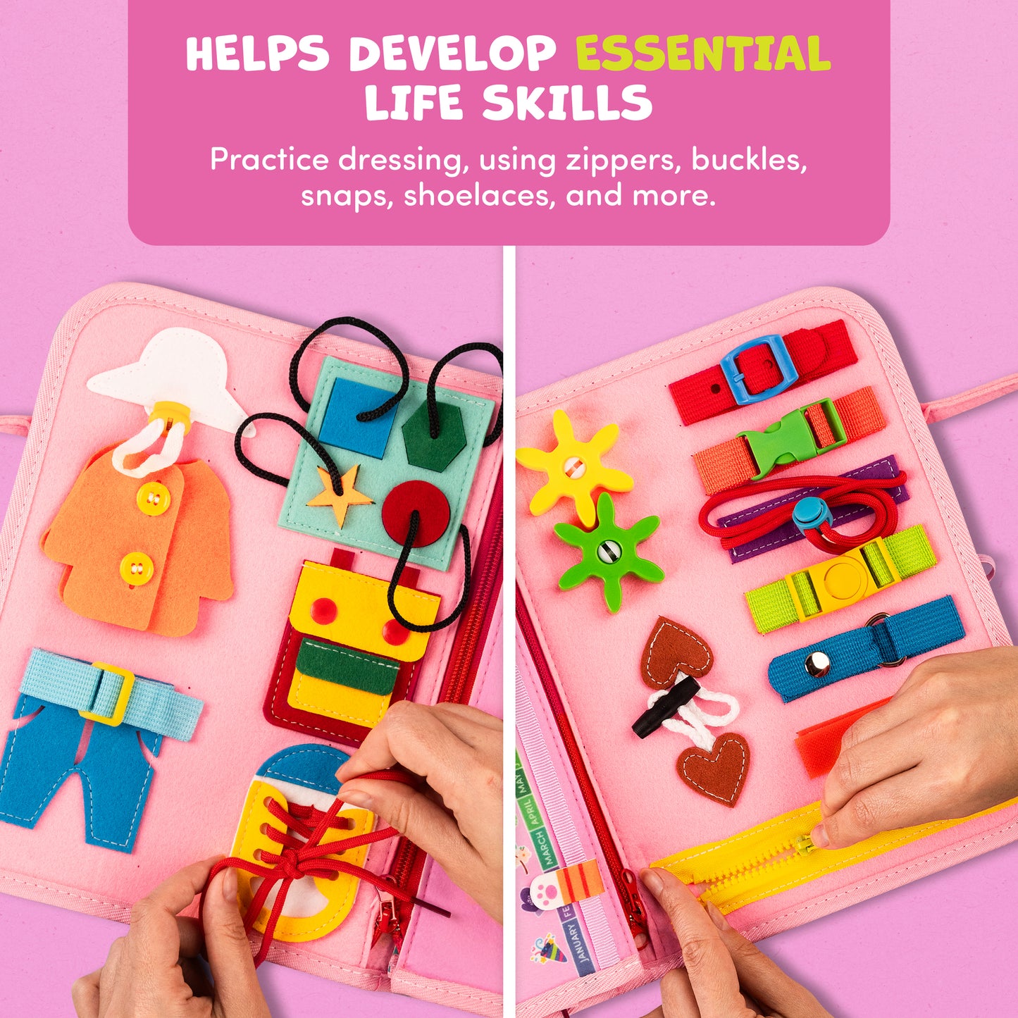 Montessori Busy Board for Toddlers