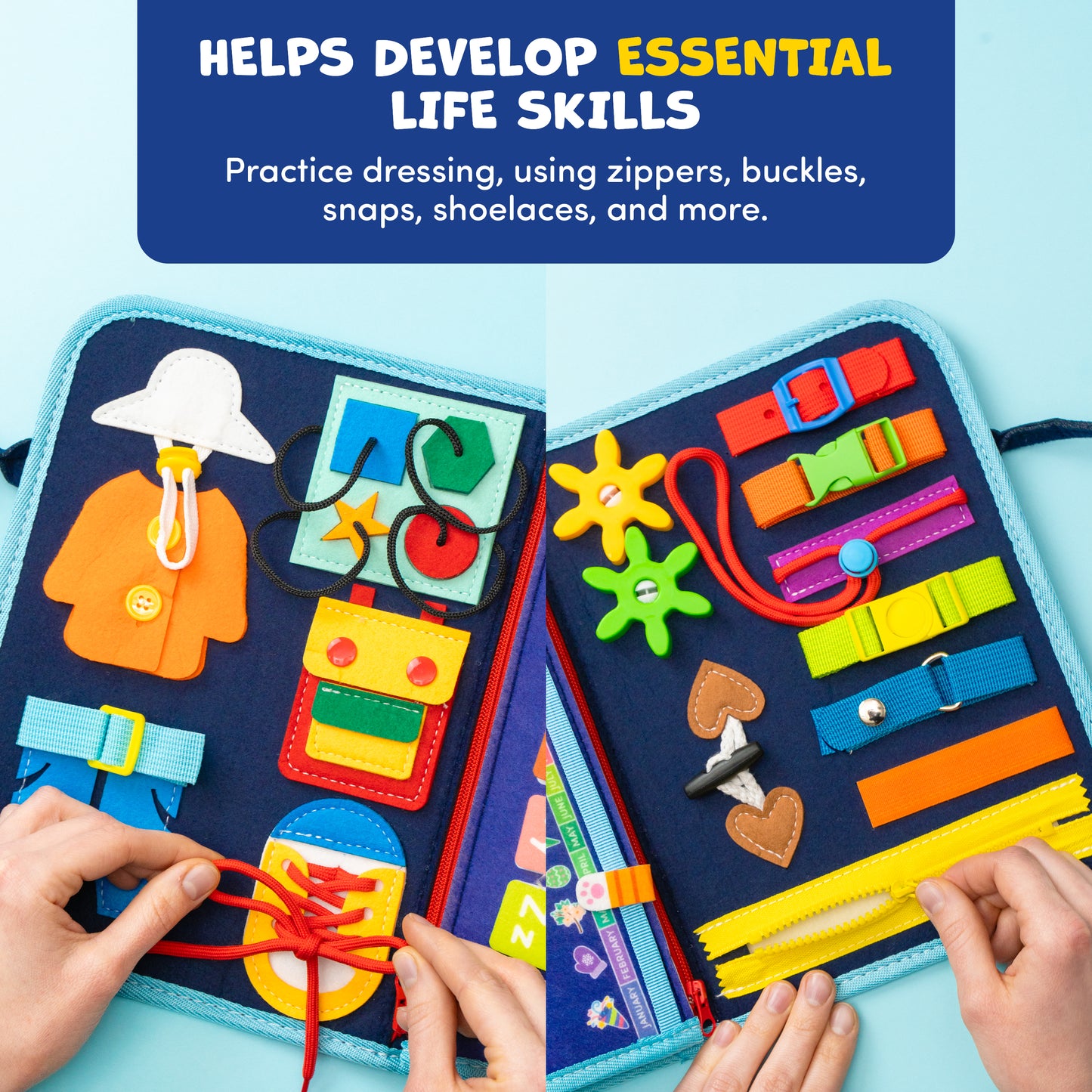 Montessori Busy Board for Toddlers