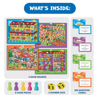 Social Skills 4-in-1 Board Game
