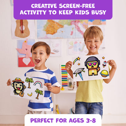 Pixel Buddy Make-a-Face Stickers for Kids