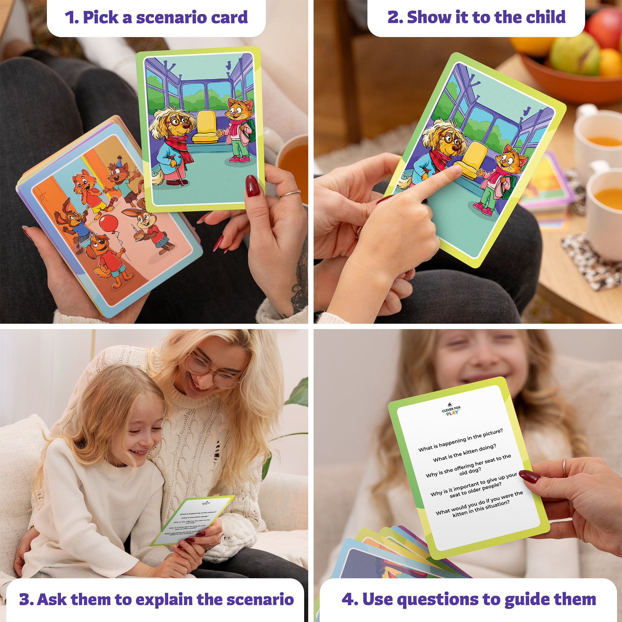 Who What Why MEGA Pack Conversation Cards – CLEVER FOX PLAY™