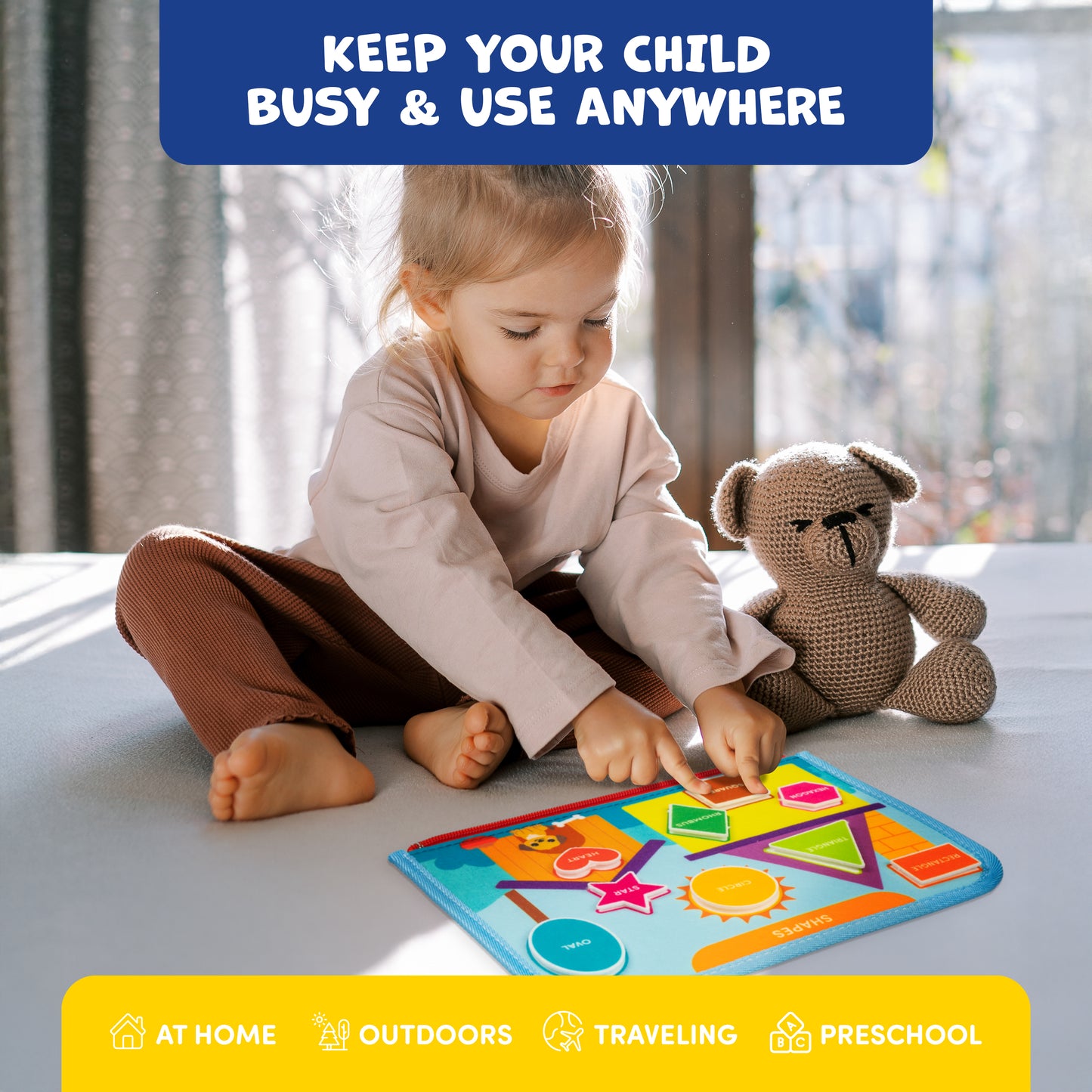 Montessori Busy Board for Toddlers