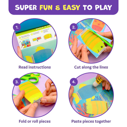 Snip & Shape Scissor Skills Activity Book