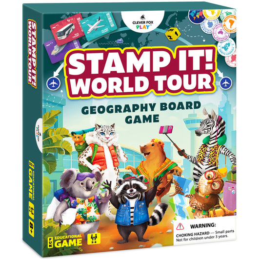 Stamp It! World Tour Geography Board Game