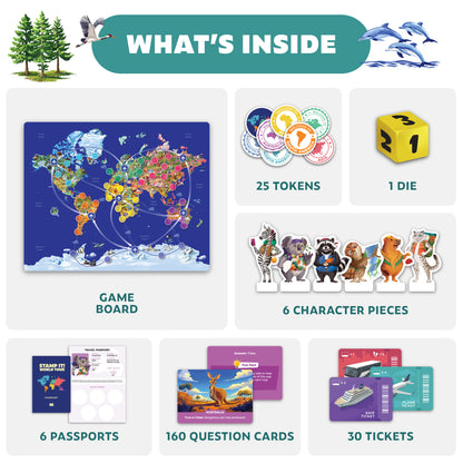 Stamp It! World Tour Geography Board Game