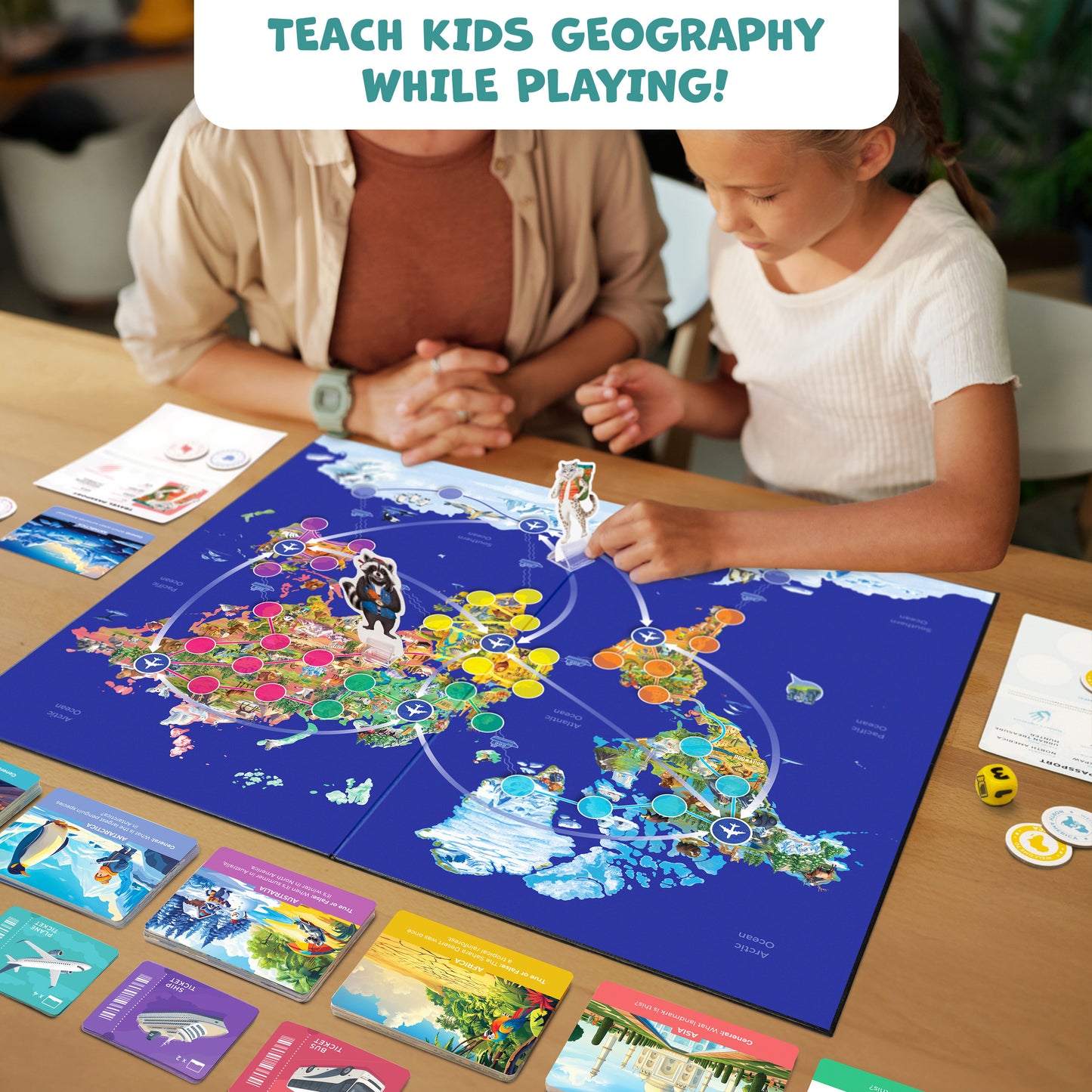 Stamp It! World Tour Geography Board Game