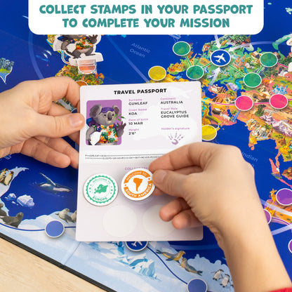 Stamp It! World Tour Geography Board Game