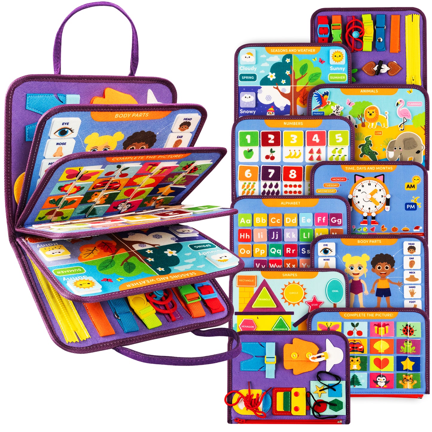 Montessori Busy Board for Toddlers